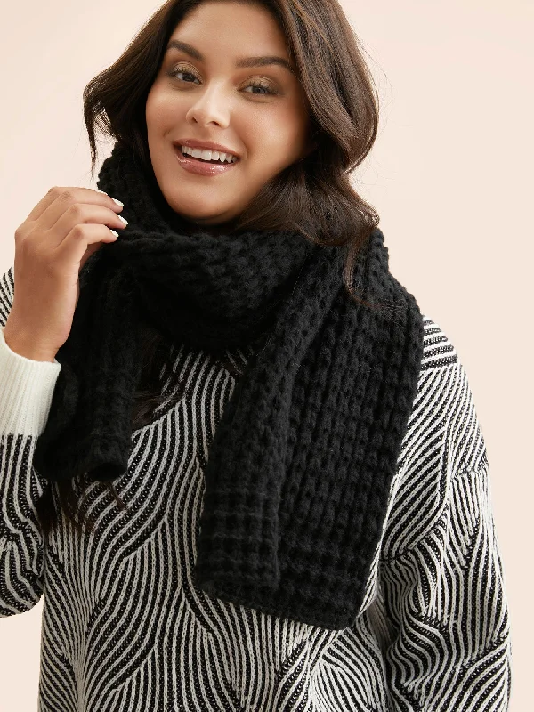 Beach party dresses made of lightweight and breathable fabric​Solid Textured Soft Scarf