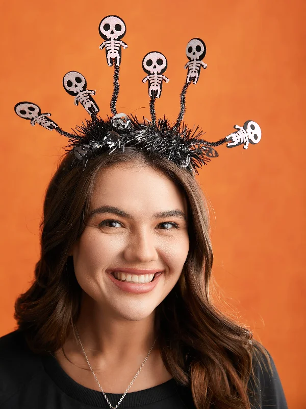 Ball gown party dresses with a full skirt for a princess - like look​Sppoky Skeleton Headband