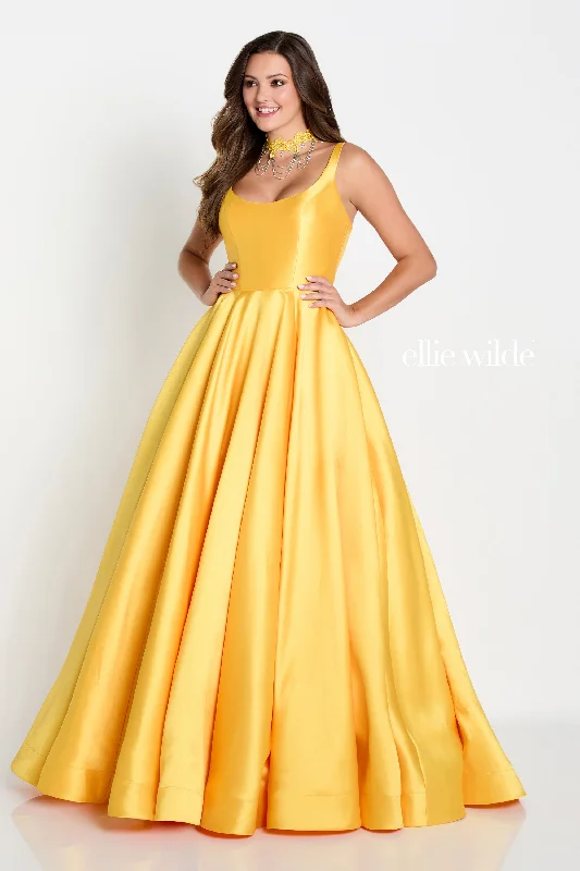 Prom dresses with gathered skirts and crystal - encrusted belts for a luxurious promEllie Wilde EW34130 Prom dresses with gathered skirts and crystal - encrusted belts for a luxurious promEllie Wilde EW34130