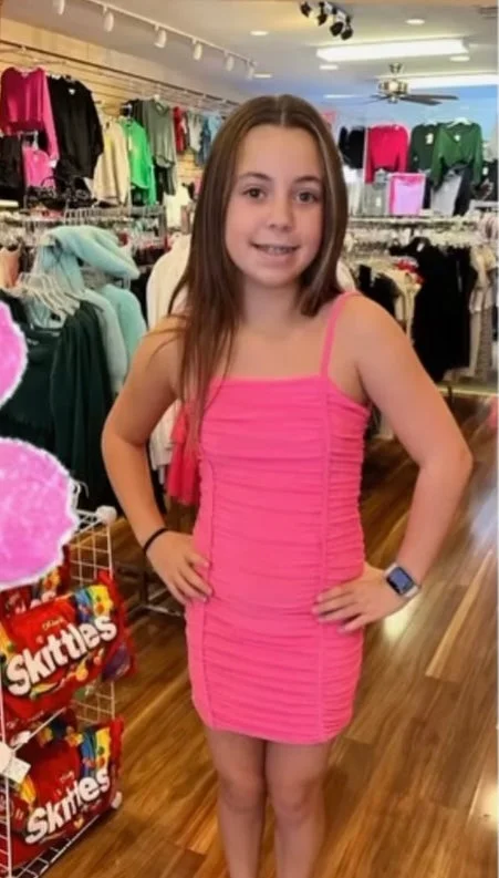 Formal dresses with pleated yokes and button - up fronts for a classic and refined lookKids Amelia Tank Dress