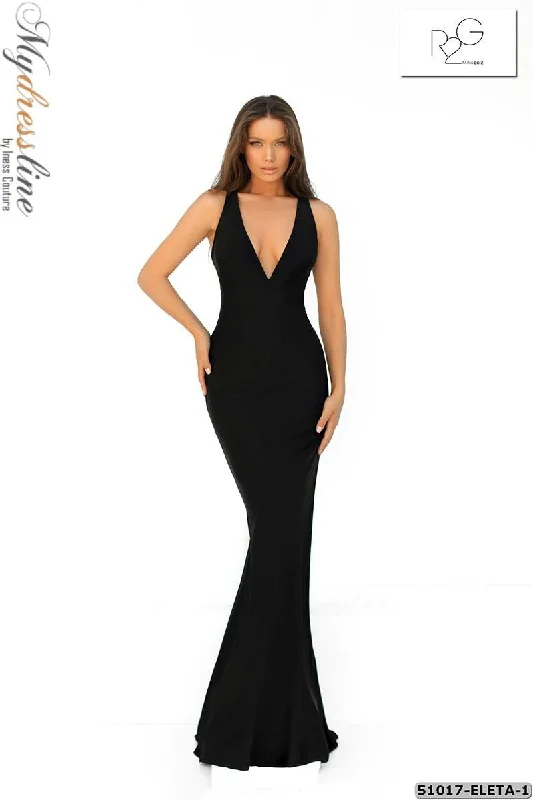 Sheath formal dresses with metallic thread detailing for a modern promTarik Ediz 51017