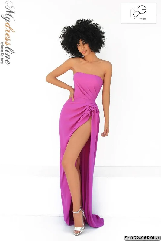 Formal dresses with one - shoulder ruffled straps and sequined bodices for a trendy and eye - catching lookTarik Ediz 51052 Formal dresses with one - shoulder ruffled straps and sequined bodices for a trendy and eye - catching lookTarik Ediz 51052